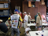 Fish stories are numerous at the post-fishing luncheon