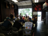 Everyone stayed for a post-fishing luncheon