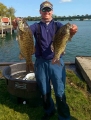 Co-Angler winner Josh Kolodzaike with 2 nice smallmouth bass 2017 TBF National Semi-Final