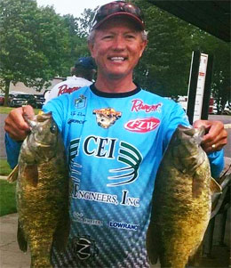 Randy Ramsey 2017 TBF of Michigan State Champion with 2 of his 23 pound 5-bass limit