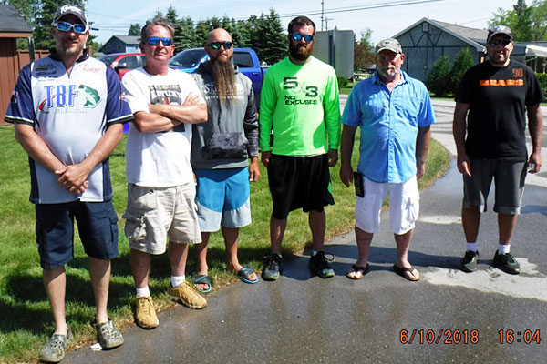 TBF of Michigan 2018 State Championship top six co-anglers (not in order) Rick Roberts, Jay Troyer, Ken Ramsey, Chase Fennell, Jeff Boone, Kerry Frey